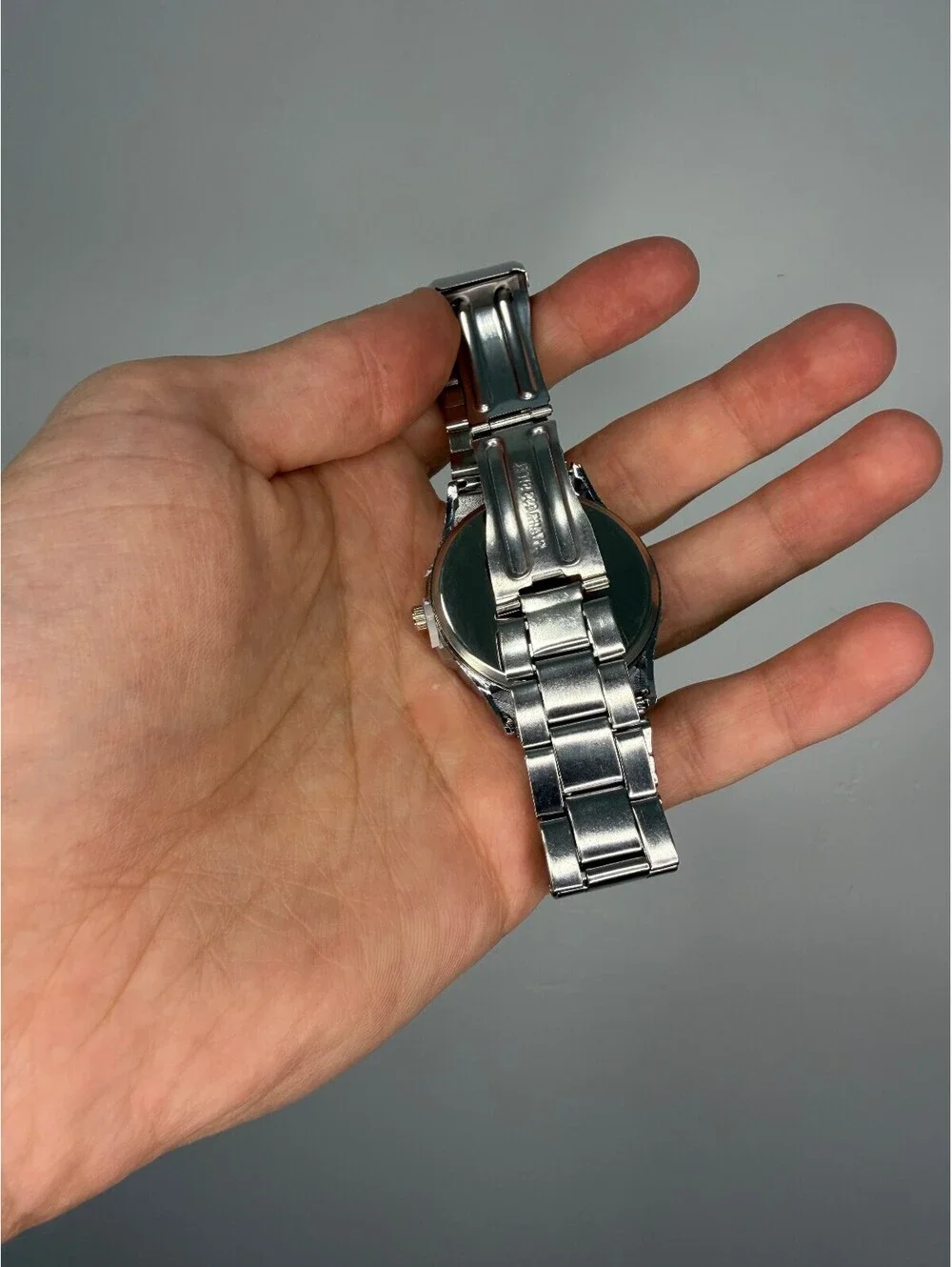 Green Silver Band Arabic Watch A-13